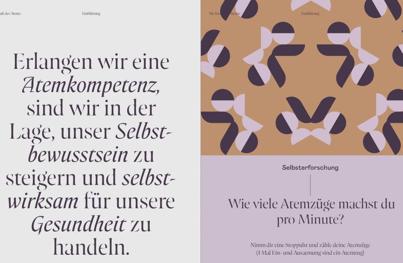 Die Kraft des Atems – designed by Studio Werken
